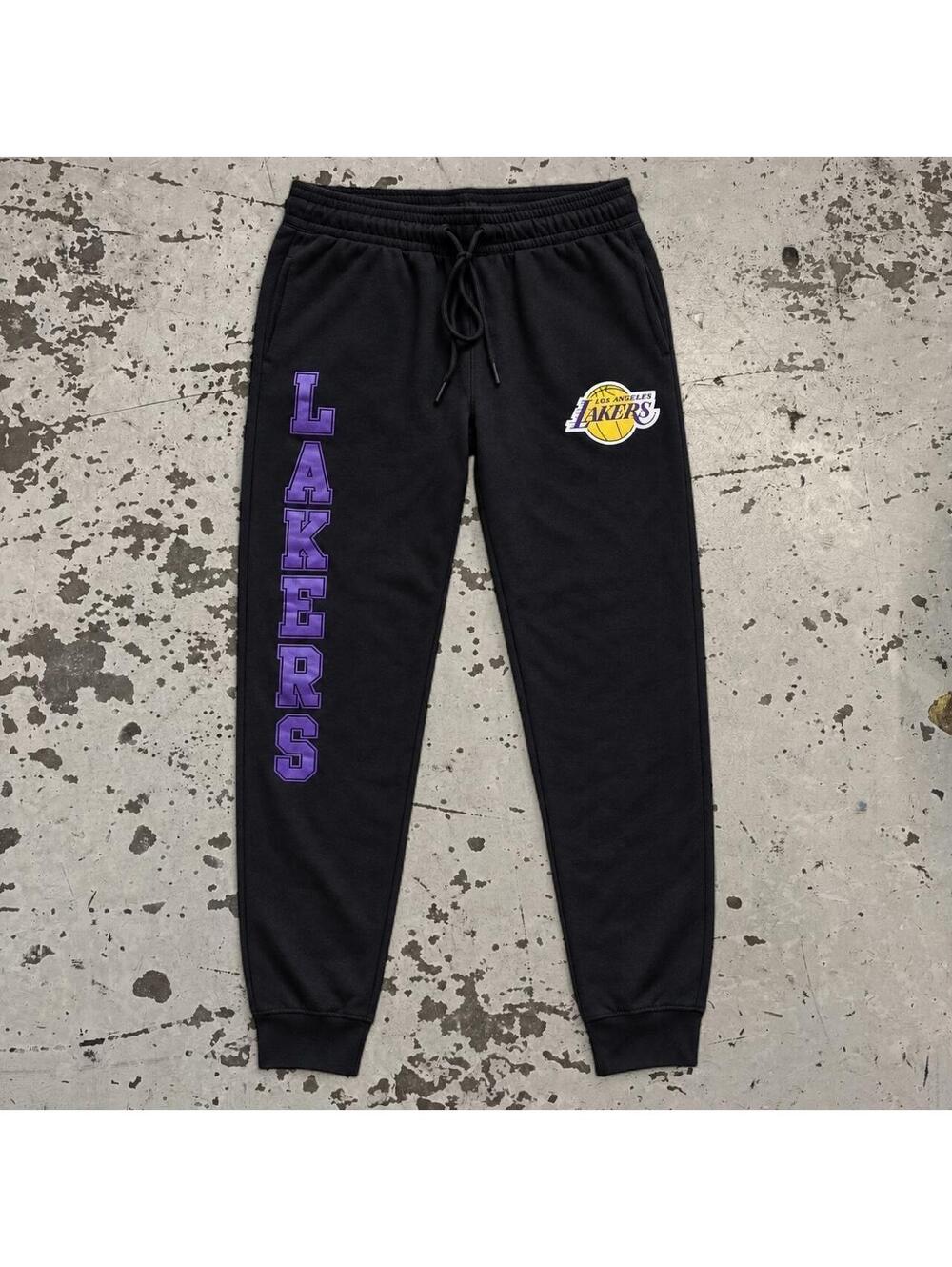 Mens NWT NBA Los Angeles Lakers black sweatpants Size L